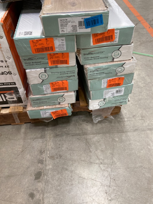 Photo 2 of 13 boxes - Tully River Oak 7 mm T x 7.56 in. W Water Resistant Laminate Flooring (26.6 sqft/case)
13 boxes