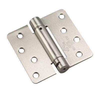 Photo 1 of 4 in. x 4 in. Brushed Nickel Self Closing Full Mortise Spring Hinge (2 boxes )
