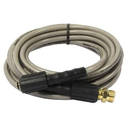 Photo 1 of 1/4 in. x 25 ft. Replacement/Extension Hose with M22 Threaded Connections for 3200 PSI Cold Water Pressure Washers
