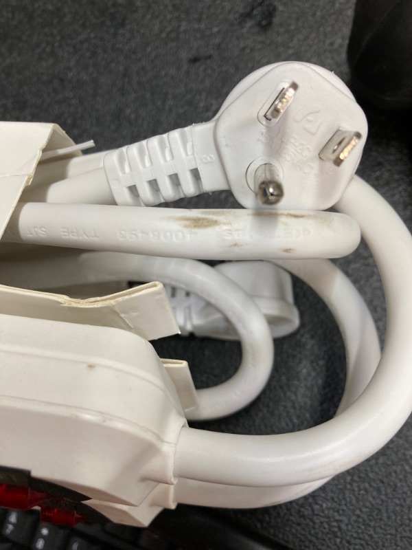 Photo 1 of 6-Outlet Power Strip with 4 ft. Cord Right Angle Plug (2-Pack)