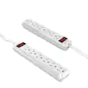 Photo 1 of 6-Outlet Power Strip with 4 ft. Cord Right Angle Plug (2-Pack)