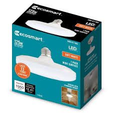 Photo 2 of 125-Watt Equivalent Wide Surface Non-Dimmable LED Light Bulb Soft White (1-Pack)