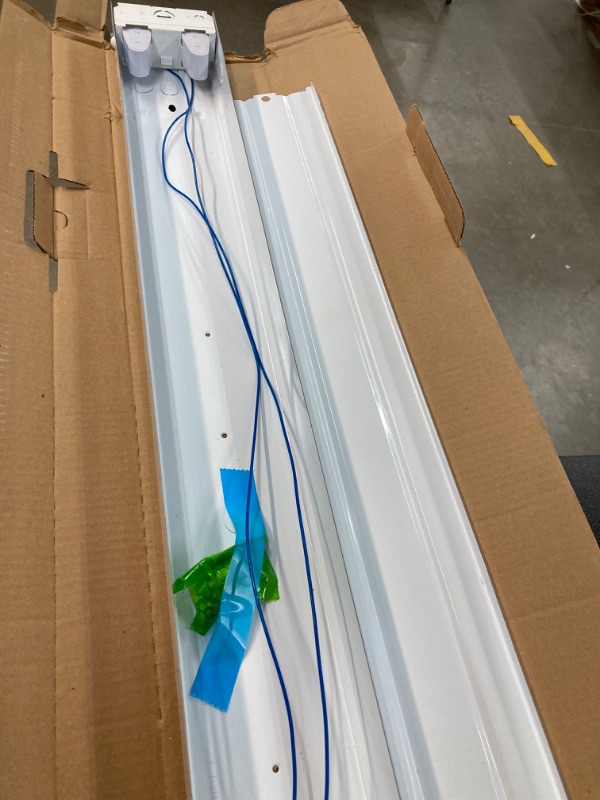 Photo 4 of 2-Light 8 ft. White Fluorescent Strip Light with 2 T12 Light Sockets