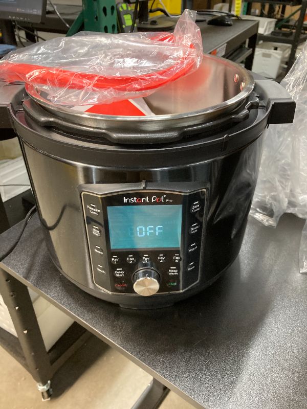 Photo 2 of Instant Pot Pro 10-in-1 Pressure Cooker, Slow Cooker, Rice/Grain Cooker, Steamer, Sauté, Sous Vide, Yogurt Maker, Sterilizer, and Warmer, Includes App With Over 800 Recipes, Black, 8 Quart 8QT Pro