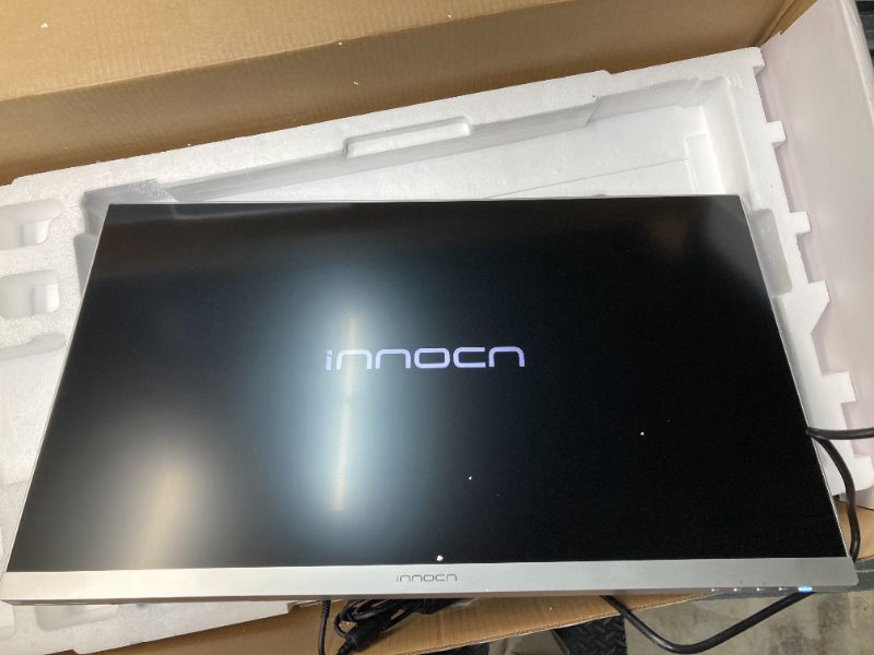 Photo 2 of INNOCN 27" Mini LED 4K Monitor, HDR1000, 99% DCI-P3 99% sRGB, 1.07B Colors, IPS, USB-C, HDMI 2.1, DP, Speakers, Auto Brightness, Height Adjustable, Mountable, White