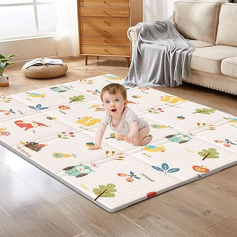 Photo 1 of Baby Playpen with Mat Small Playpen Play Pin for Babies and Toddlers 50 x 50 inch Baby Fence Playards Nursery Furniture Set