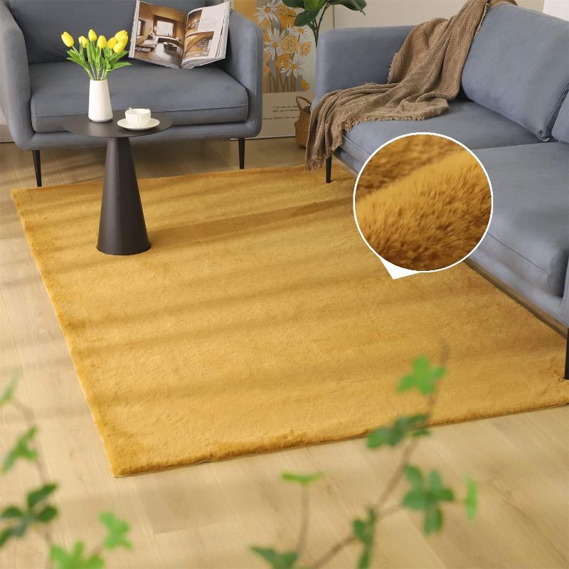 Photo 1 of ***SIMILIAR TO PICTURE**
10x8ft Tan Fluffy Area Rug – Large Soft Faux Fur Carpet for Bedroom, Living Room, Dorm, Kids Room, Nursery – Plush Shaggy Rug with Anti-Slip Backing, Cozy Room Décor
