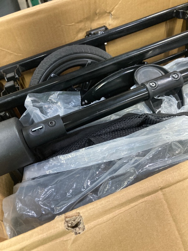Photo 1 of ***SELLING AS PARTS ONLY MISSING ONE WHEEL, BOX RIPPED/TORN...SEE ALL PHOTOS)***

SACVON All-Terrain Stroller Wagon for Toddlers with Canopy, Parent Organizer, Adjustable Handlebar, 2 Cup Holder   ***(BOX RIPPED/TORN....SEE ALL PHOTOS)***