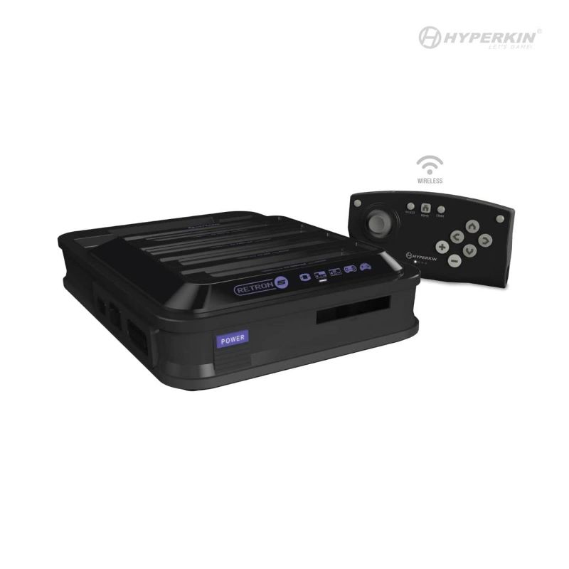 Photo 1 of **NOT IN ORIGINAL PACKAGE**Hyperkin RetroN 5: HD Gaming Console for Game Boy Advance/ Game Boy Color/ Game Boy/ Super NES/ NES/ Super Famicom/ Famicom/ Genesis/ Mega Drive/ Sega Master System (Black)