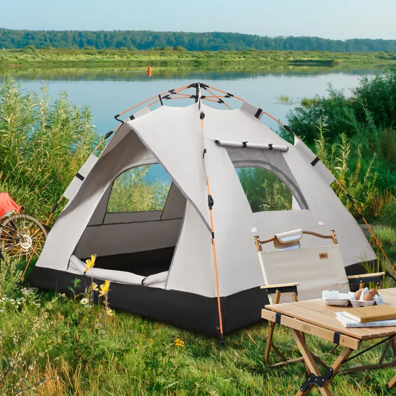 Photo 1 of  10x10 Pop Up Canopy Tent 1-Button Push Easy up Outdoor Canopy