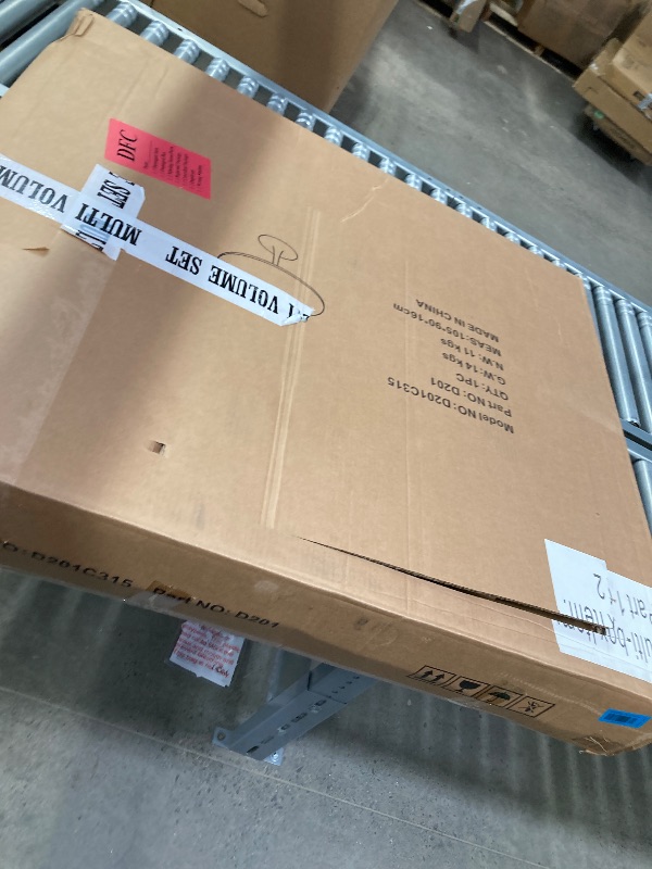 Photo 1 of  BOX 1 OF 2 31.5 Inch Black Round Dining Table,Mid-Century Modern Black Tulip Table Kitchen Dining Table with MDF Table Top and Pedestal Base for Home Kitchen 2-4 Person
