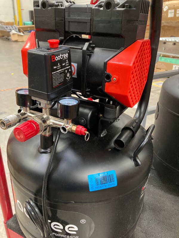 Photo 1 of **NO BOX**14 Gallon Ultra Quiet Air Compressor with Two Quick Couplers, 2HP 8.75 CFM, Max 115 PSI Pressure Oil-Free Air Compressor Tank, 70dB Quiet Compressor for Auto Repair, Tire Inflation