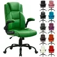 Photo 1 of **NEEDS SOME TIGHTENING**JONPONY Big and Tall Office Chair 400LBS Wide Seat Ergonomic Computer Desk Chair High Back Executive Leather Chair Adjustable Task Chair Lumbar Back Support 8 Hours Heavy Duty Design,9189,Green