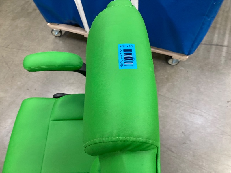 Photo 1 of **NEEDS SOME TIGHTENING**JONPONY Big and Tall Office Chair 400LBS Wide Seat Ergonomic Computer Desk Chair High Back Executive Leather Chair Adjustable Task Chair Lumbar Back Support 8 Hours Heavy Duty Design,9189,Green