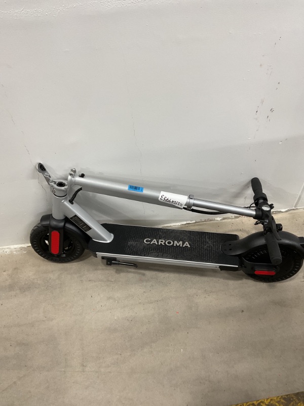 Photo 2 of Caroma E Scooter Peak 630W Motor, Up to 20 Mph, 18 Miles Long Range, 8.5" Big Tires Portable Foldable Electric Scooter Adults, Electric Scooter with Dual Braking System and App Control (Deep Red)