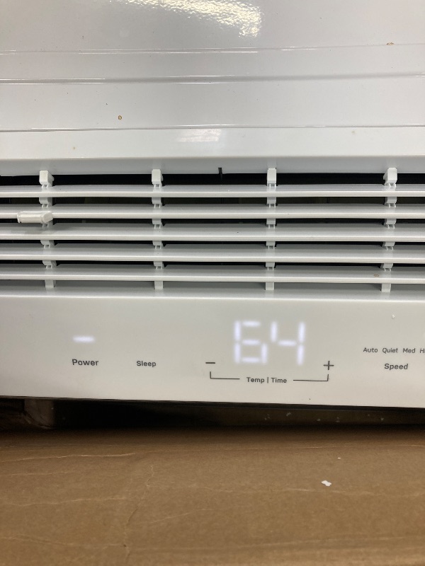 Photo 1 of  ***(SELLING AS IS***FRONT TOP LEFT FRAME CHIPPED, RIGHT SIDE DENTED/BENT, STICKER RESIDUE, SOME SCUFFS/SCRATCHES, NO REMOTE)***  
Profile AHTT06BC GE Clearview Air Conditioner 6,100, WiFi Enabled, Ultra Quiet for Small Rooms up to 250 Sq. FT, Full Window