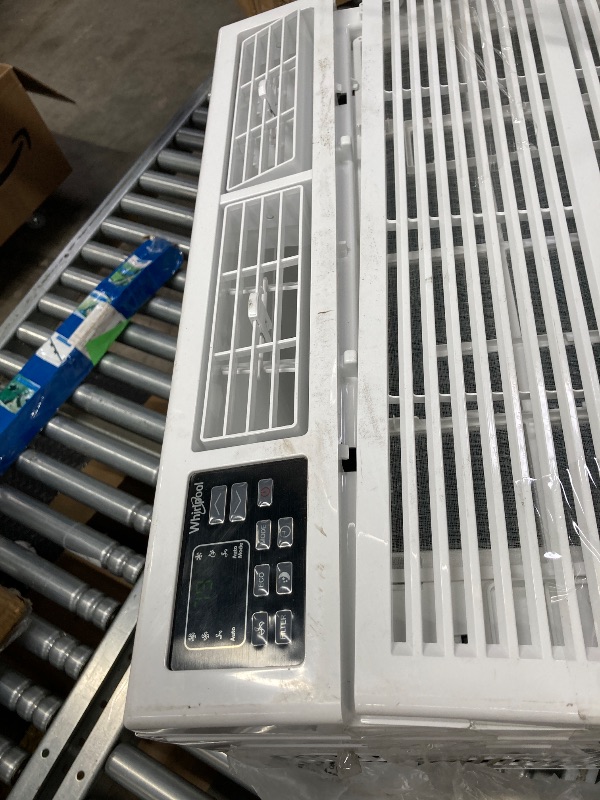 Photo 1 of **NO BOX**Whirlpool WHAW151CW 15,000 BTU Air Conditioner with Dehumidifier, 115V, Window AC 700 Sq. Ft, Living Room, Bedroom, or Kitchen, with Remote Control, Auto-Restart, and 24H-Timer, Bright White