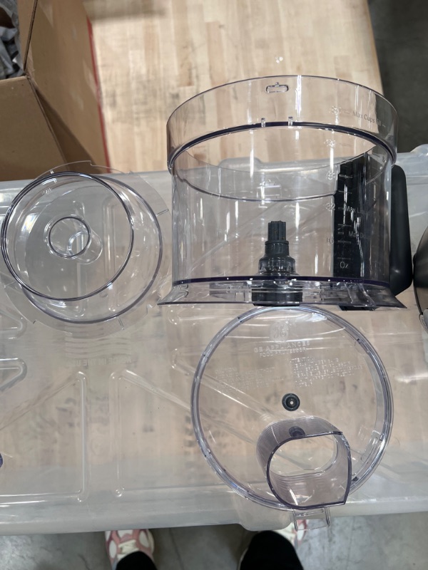 Photo 3 of GE Food Processor | 12 Cup | Complete With 3 Feeding Tubes, Stainless Steel Mixing Blade & Shredding Disc | 3 Speed | Great for Shredded Cheese, Chicken & More | Kitchen Essentials | 550 Watts
Visit the GE Store