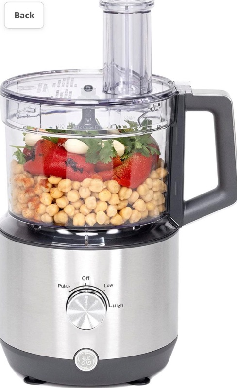 Photo 1 of GE Food Processor | 12 Cup | Complete With 3 Feeding Tubes, Stainless Steel Mixing Blade & Shredding Disc | 3 Speed | Great for Shredded Cheese, Chicken & More | Kitchen Essentials | 550 Watts
Visit the GE Store