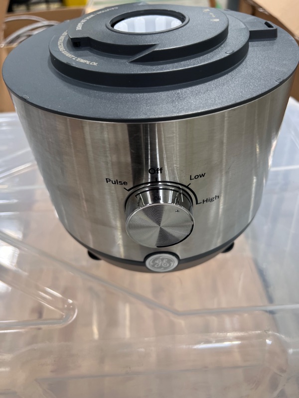 Photo 9 of GE Food Processor | 12 Cup | Complete With 3 Feeding Tubes, Stainless Steel Mixing Blade & Shredding Disc | 3 Speed | Great for Shredded Cheese, Chicken & More | Kitchen Essentials | 550 Watts
Visit the GE Store