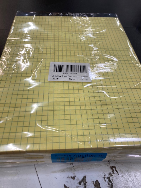 Photo 2 of **2 Pack** Graphing Paper, Grid Paper, 4x4 Graph Paper Legal Pad, Drafting Paper Quad Ruled, Large Graph Paper Letter Size 8.5 x 11 Quadrille Paper Pad, Double Sided, Tear off, 50 Sheets, Yellow, Pack of 4 8.5x11.75 In - 50 Sheets 4 Pack- Quad Ruled (4x4)