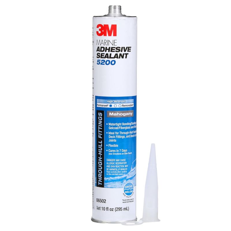 Photo 1 of 3M Marine 5200 Adhesive/Sealant (Mahogany, 1/10 Gallon), 10 fl oz