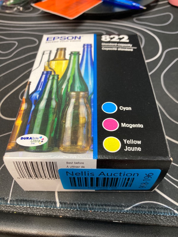 Photo 2 of Epson T822 DURABrite Ultra -Ink Standard Capacity Black & Color & T822 DURABrite Ultra Ink High Capacity Black & Standard Color Cartridge Combo Pack (T822XL-BCS)