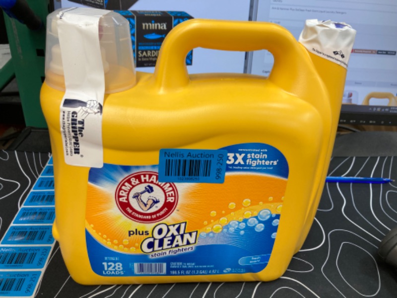 Photo 2 of Arm & Hammer Plus OxiClean Fresh Scent Liquid Laundry Detergent