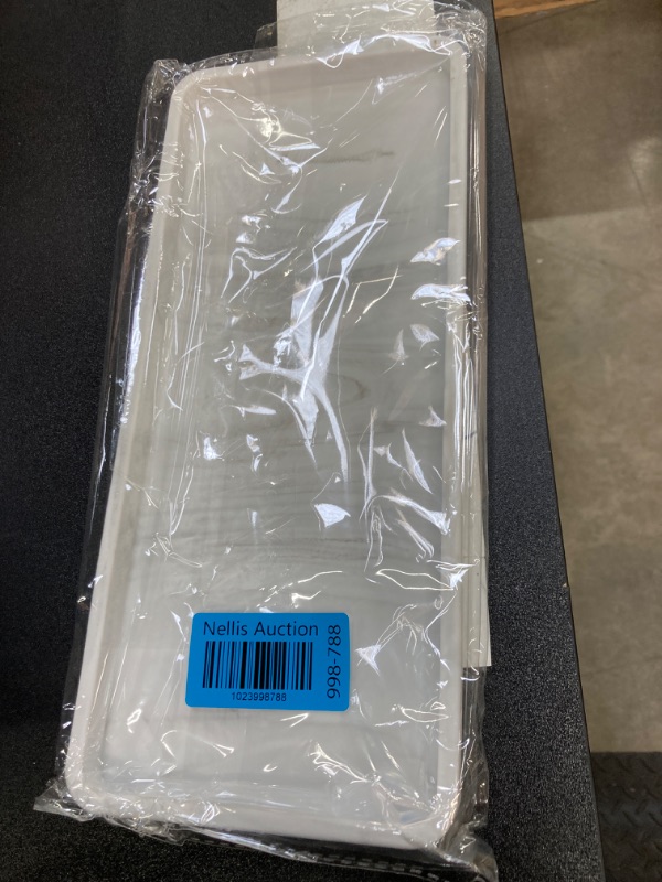 Photo 1 of AOTASO 5'' x 12'' Countertop and Vanity Tray Bathroom Tray for Soap and Lotion Shatterproof Silicone Large Decorative Tray for Perfumes (1 Pc, Marble White)