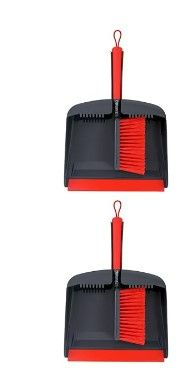 Photo 1 of (READ FULL POST) Heavy Duty Broom, Outdoor DUSTPAN & BRUSH - Black and Red