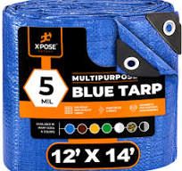 Photo 1 of (stock photo for reference)
12 pack of tarp colors blue, orange, green, black, silver, nazy blue 2 of each
size unknown