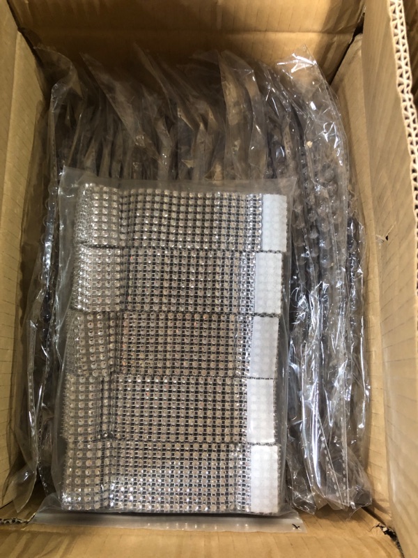 Photo 2 of 50 Pack Clear Round Charger Plates with 50 Pcs Silver Napkin Rings 13 Inch Plastic Chargers Dinner Plates Bulk with Beaded Rim Service Plates for Wedding Party Event Tabletop Decoration