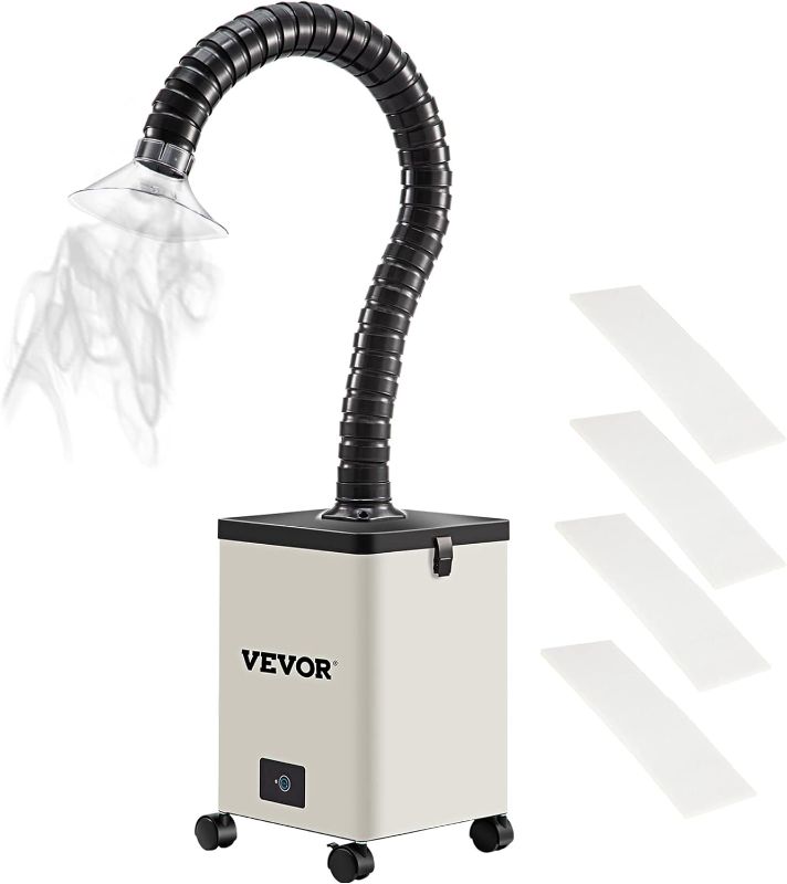 Photo 1 of **SEE NOTES ** VEVOR Solder Fume Extractor, 150W 165 CFM Smoke Absorber, 3-Stage Filters 3 Speed with Two Hoses for Soldering, Laser Engraving and DIY Welding