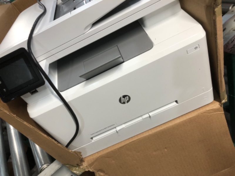 Photo 5 of **ITEM TURNS ON/ PRINTING FUNCTION IS UNTESTED**HP LaserJet Pro MFP 4101fdw Wireless Black & White Printer with Fax