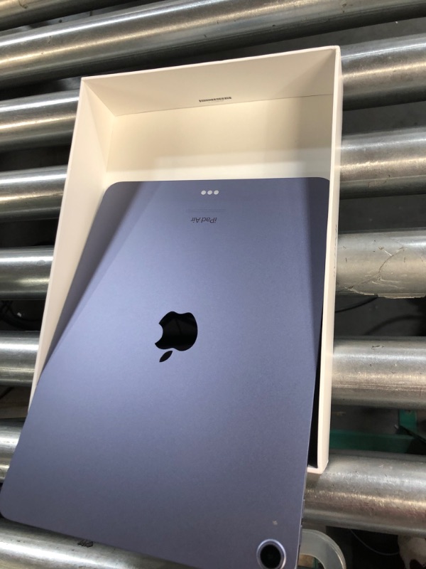 Photo 3 of Apple iPad Air (5th Generation): with M1 chip, 10.9-inch Liquid Retina Display, 64GB, Wi-Fi 6, 12MP front/12MP Back Camera, Touch ID, All-Day Battery Life – Purple WiFi Purple 64GB