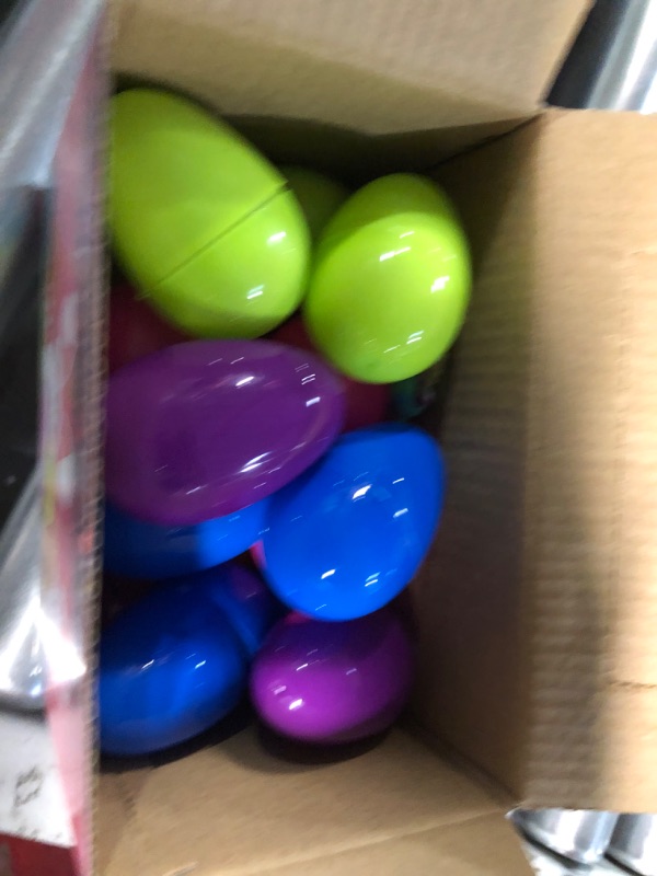 Photo 1 of 18pcs Easter Eggs Filled with Doll Gift Custom Box Colorful Bright Soft Plastic Surprise Easter Egg Hunt Toys for Boys and Girls Easter Party Favor Decoration