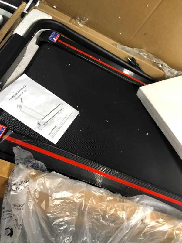 Photo 4 of ***PARTS ONLY/NON-REFUNDABLE**
Sperax Treadmill-Under Desk Treadmill-Treadmill 2 in 1 Folding Treadmill-Black black red