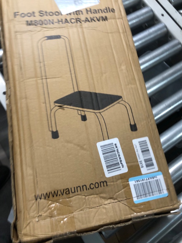 Photo 2 of Vaunn Medical Foot Step Stool with Handle and Anti Skid Rubber Platform, Lightweight and Sturdy Stool for Children, Adults and Seniors, Chrome