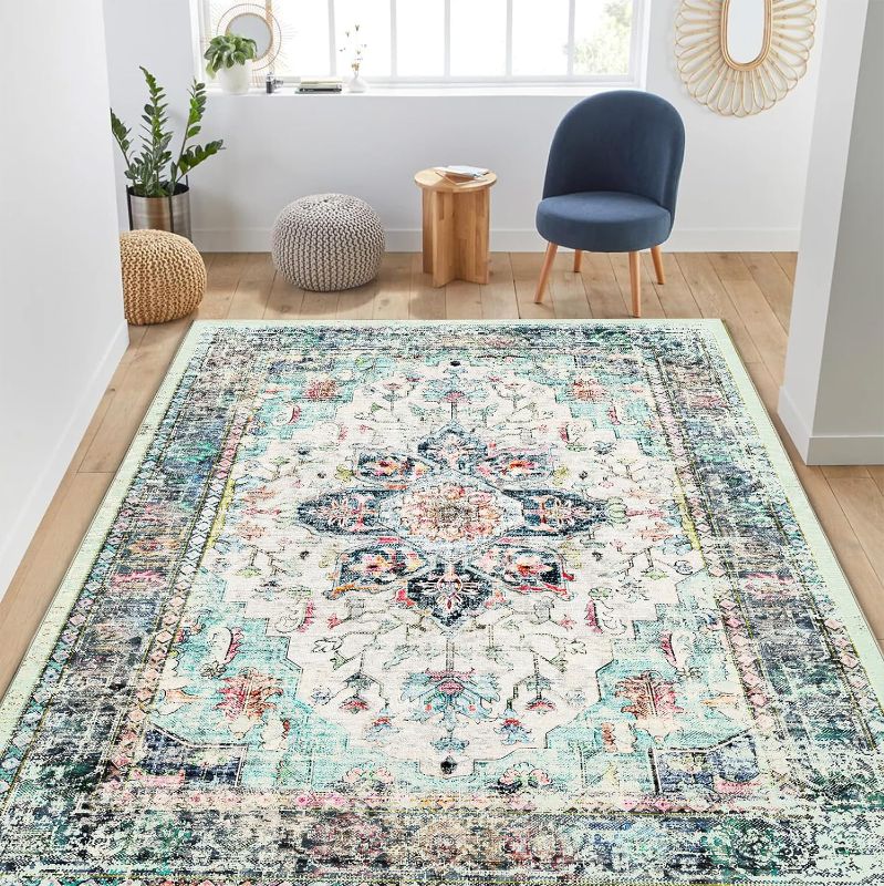 Photo 1 of (STOCK PHOTO FOR SAMPLE ONLY) - BESTSWEETIE Area Rug 5x7 Rugs for Living Room 5x7 Area Rugs Area Rug 5x7 Living Room Rug Washable Rugs 5x7 Vintage Rug for Living Room Bedroom Dinning Room,...