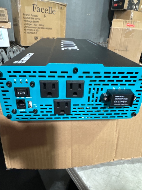 Photo 4 of **NON REFUNDABLE NO RETURNS SOLD AS IS**PARTS ONLY**READ NOTES**Renogy 3000W Pure Sine Wave Inverter 12V DC to 120V AC Converter