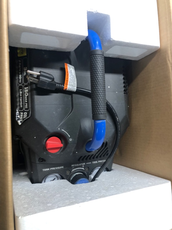 Photo 2 of **parts only**nonrefundable***will not turn on**Kobalt 3-Gallon Portable 150-PSI Electric Hot Dog Air Compressor