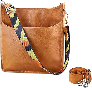 Photo 1 of KITATU Crossbody Bag for Women Hobo Handbags - Vegan Leather Designer Purse Shoulder Zipper Bag with 2 Adjustable Straps