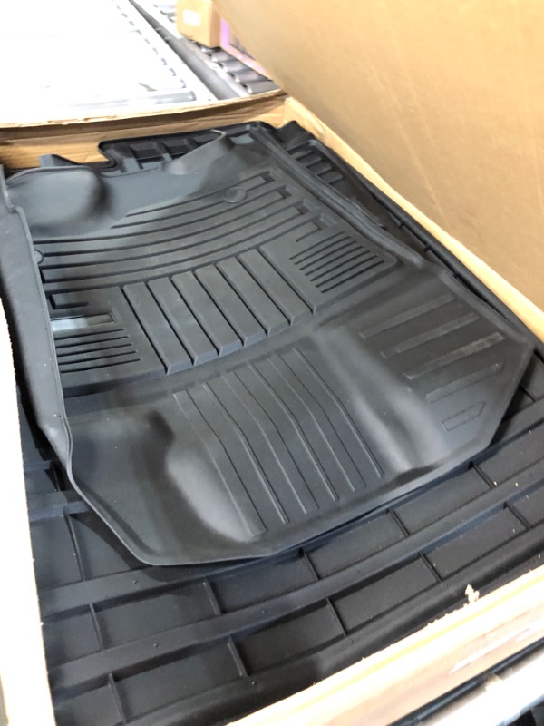 Photo 3 of powoq Floor Mats Compatible with 2015-2023 Ford F150 Truck Bed Mat 6.5Ft W/O Under-Seat Fold Flat Storage 