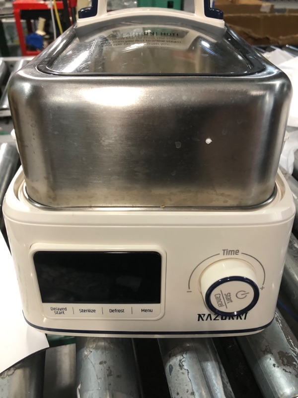 Photo 2 of ***READ NOTES***
Razorri Electric Food Steamer 5-Quart Stainless Steel with Timer, 24H Delayed Start, Auto Keep Warm, and Large 68 Oz Water Capacity