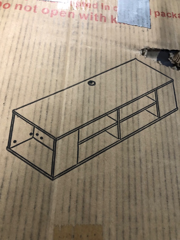 Photo 4 of ***READ NOTES***
Tangkula Wood TV Stand for TVs up to 65 Inch Flat Screen, Modern Entertainment Center with 8 Open Shelves