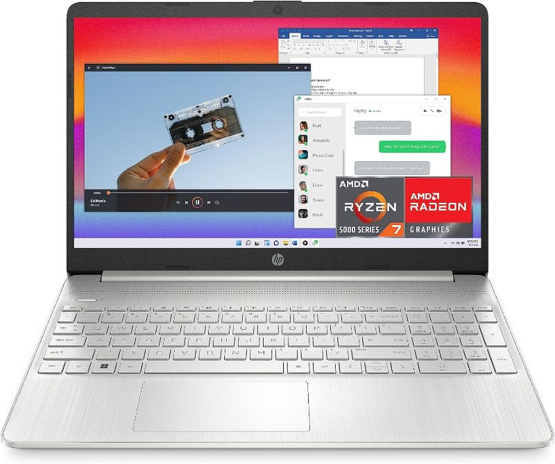 Photo 1 of *NO OS READ NOTES*HP 15.6-inch Laptop, AMD Ryzen 7 5700U, 8 GB RAM, 256 GB SSD, HD Micro-Edge Display,(15-ef2025nr, 2022)