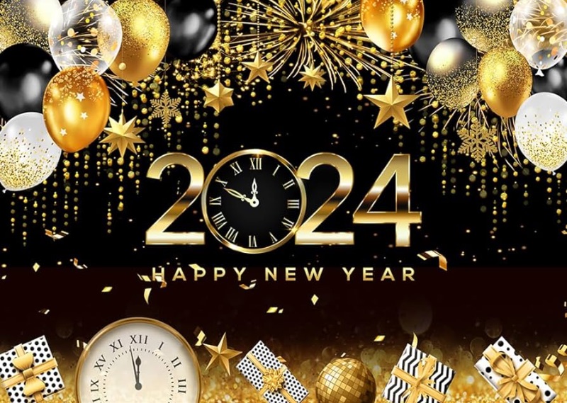 Photo 1 of ***READ NOTES***
LTLYH 8x6ft Happy New Year Backdrop 2024 New Years Banner Decoration New Years Eve Backdrop 2024 for New Years Eve Party Supplies