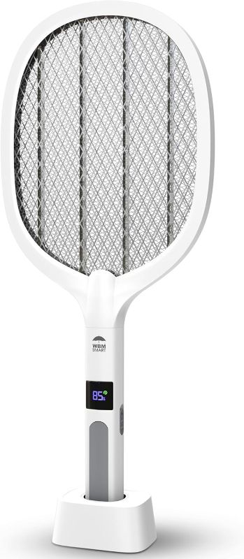 Photo 1 of 2 in 1 Electric Bug Zapper, Mosquitoes Trap Lamp & Racket, USB Rechargeable Electric Fly Swatter 