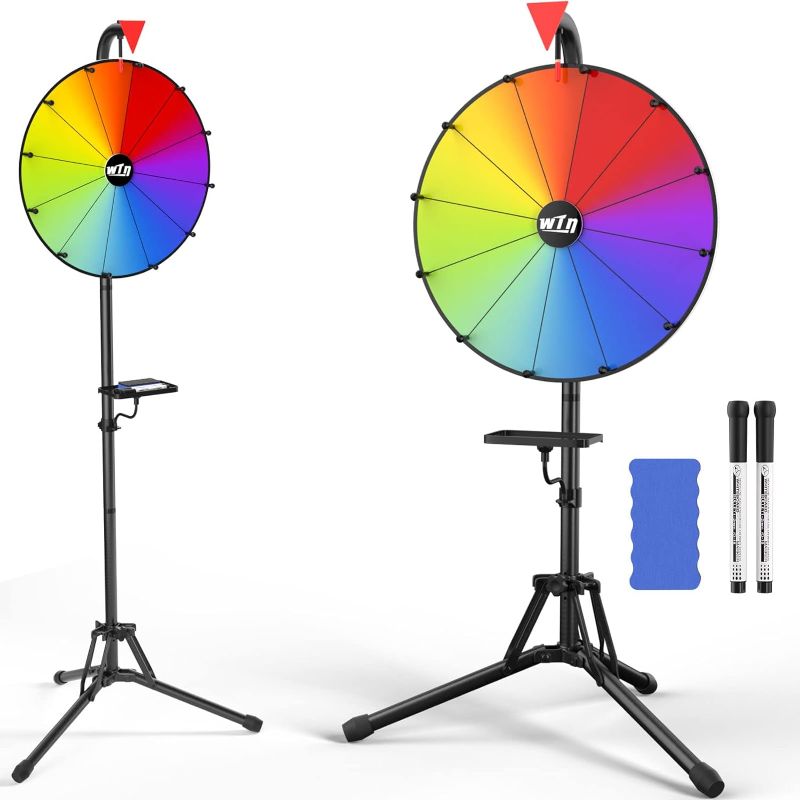 Photo 1 of 16 Inch Prize Wheel - Spinning Wheel with Folding Tripod