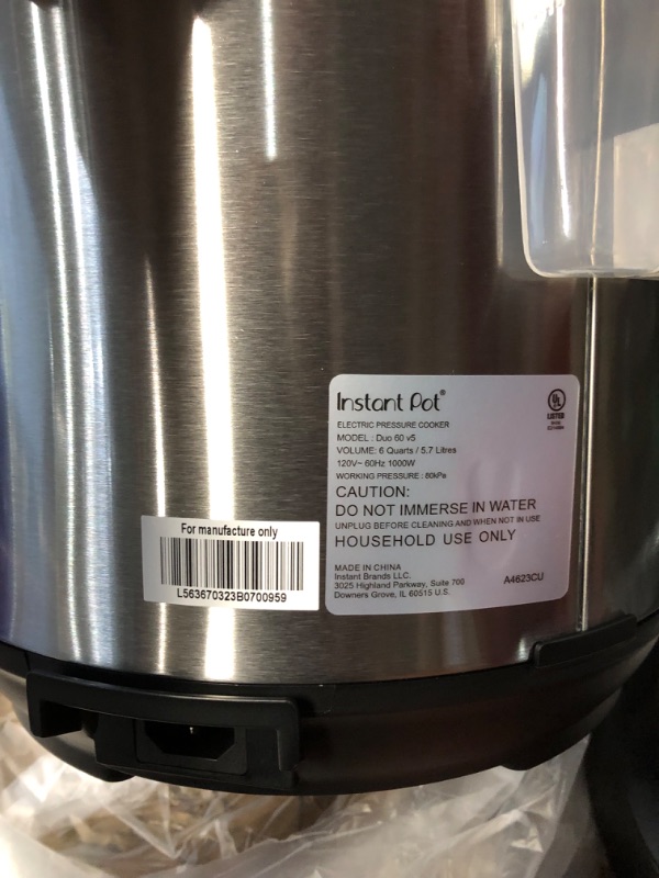 Photo 4 of ****READ NOTES****
Instant Pot Duo Nova 7-in-1 Electric Pressure Cooker, 10 Quart, 14 One-Touch Programs 